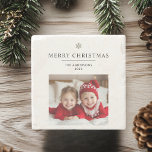 "Personalised Merry Christmas with Photo & Name Stone Coaster<br><div class="desc">"Add a personal touch to your holiday gatherings with this Personalised Merry Christmas Coaster, complete with space for a custom photo and name. Ideal as a thoughtful gift or festive addition to your home decor, this coaster features a cheerful 'Merry Christmas' message, making it a wonderful keepsake. Perfect for protecting...</div>