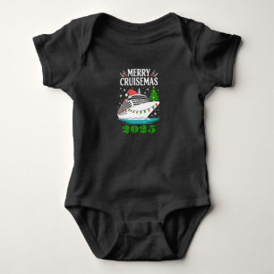 Personalised Merry Cruisemas Cruise Ship Family Baby Bodysuit