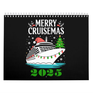 Personalised Merry Cruisemas Cruise Ship Family  Calendar