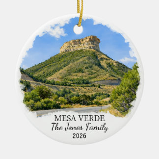 Personalised Mesa Verde National Park, Colorado Ceramic Ornament