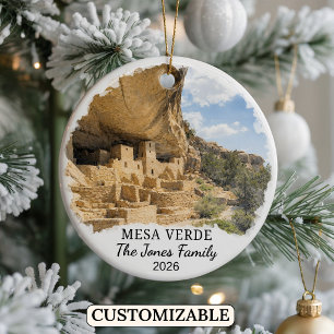 Personalised Mesa Verde National Park, Colorado Ceramic Ornament