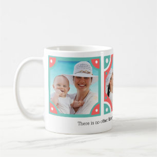 Personalised Message 3 Photo Frame Collage Coffee Mug