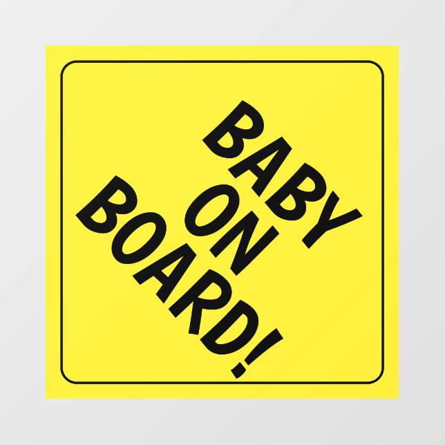 Personalised Message Baby On Board Car Decal (Sheet)