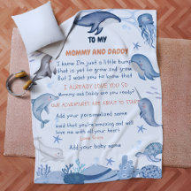 Personalised Message Blanket, Perfect Newborn Gift