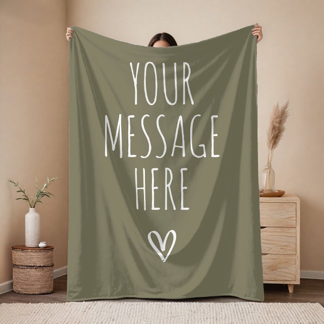 Personalised Message Cosy Blanket for Mum and Dad (Custom Message Blanket – Personalized Gift for Mom, Grandma or Daughter)