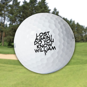 Personalised Message Custom Name Golf Balls