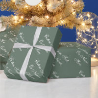 Personalised Message, Vintage-Inspired Sage Green