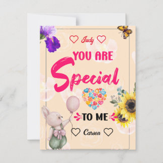 Personalised Messages For Your Love Thank You Card