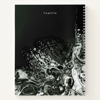 Personalised Metallic Cover Minimalist Sketchbook Notebook