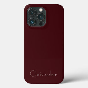 Personalised Metallic dark sienna Radial Texture iPhone 13 Pro Case