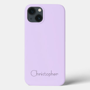 Personalised Metallic light violet Radial Texture iPhone 13 Case