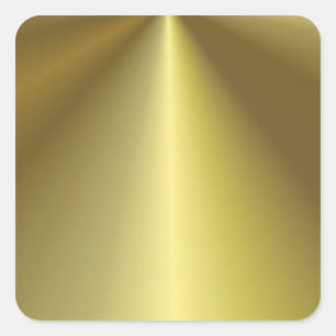 Personalised Metallic Look Faux Gold Blank Square Sticker