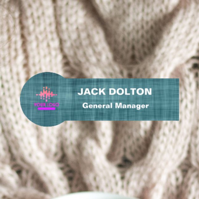 Personalised Metallic Name Badge for Employee (Creator Uploaded)