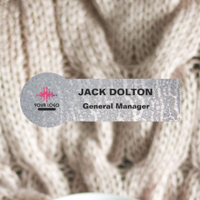 Personalised Metallic Name Badge for Employees (Creator Uploaded)