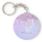 Personalised Metallic Purple Drip Lavender Pour   