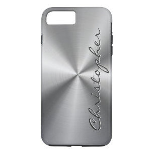 Personalised Metallic Radial Texture iPhone 8 Plus/7 Plus Case