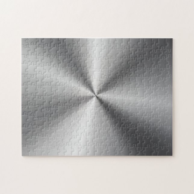 Personalised Metallic Radial Texture Jigsaw Puzzle (Horizontal)