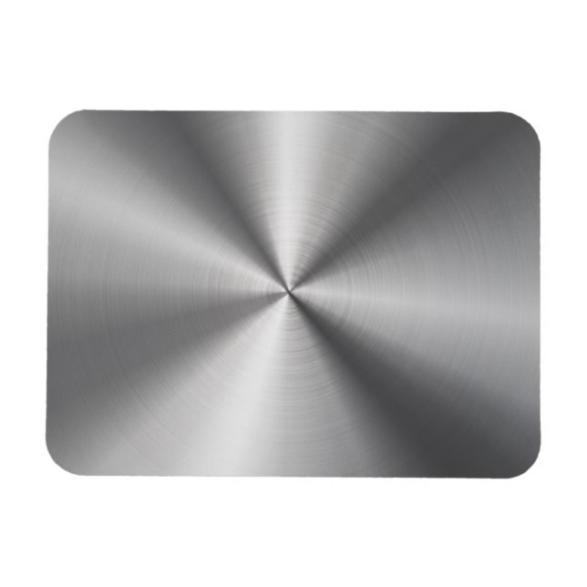 Personalised Metallic Radial Texture Magnet (Horizontal)