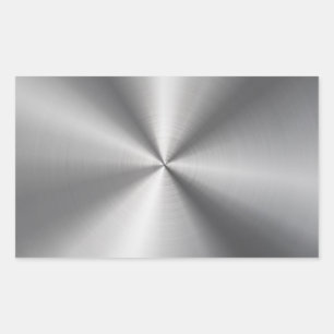 Personalised Metallic Radial Texture Rectangular Sticker