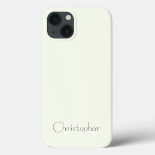 Personalised Metallic White Titanium Radial Textur iPhone 13 Case