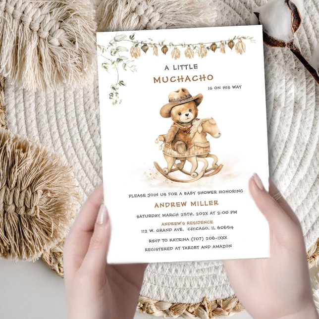 Personalised  Mexican Boy Baby Shower Invitation (Creator Uploaded)