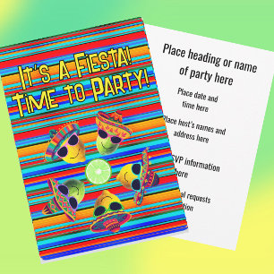 Personalised Mexican Fiesta Invitation