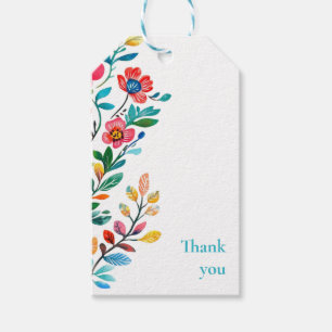 Personalised Mexican Floral Couples Shower Gift Tags