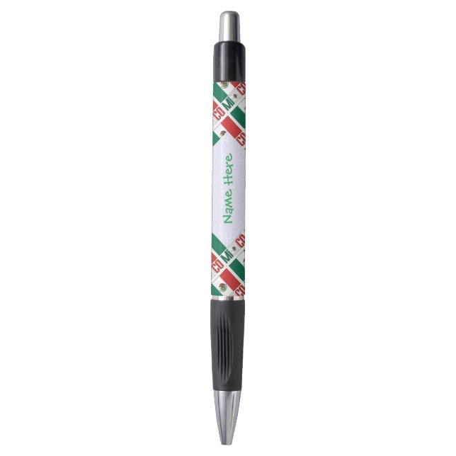 Personalised Mexico Flag Tiled Emmy (Front Vertical)