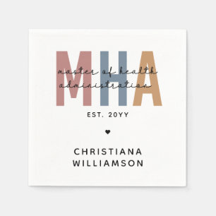 Personalised MHA Master of Health Administration Napkin
