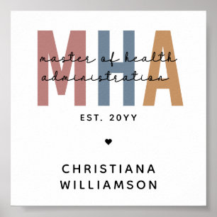Personalised MHA Master of Health Administration Poster