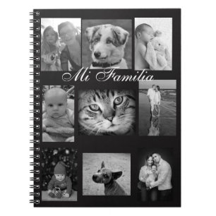 Personalised Mi Familia Notebook, Add Your Photos Notebook