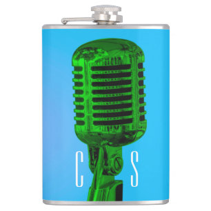 Personalised Microphone Flask