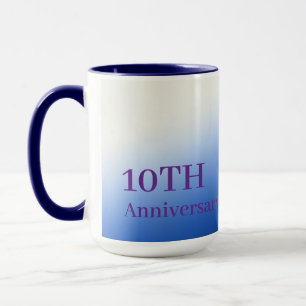 Personalised Milestone Anniversary Floral Gift Mug