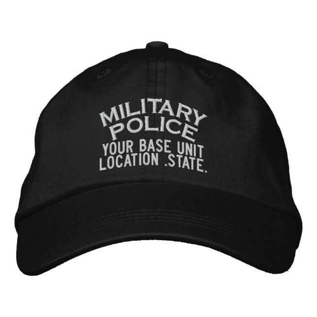 Personalised Military Police Hat (Front)