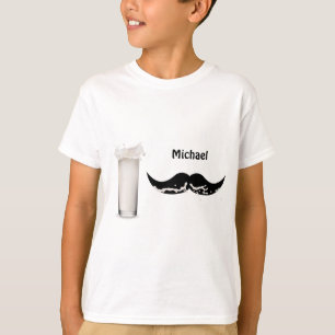 Personalised Milk Moustache T-Shirt