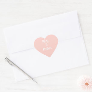 Personalised Millennial Pink Heart Sticker