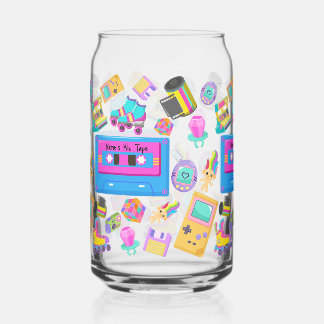 Personalised Millennial-themed Sipper Glass Cup