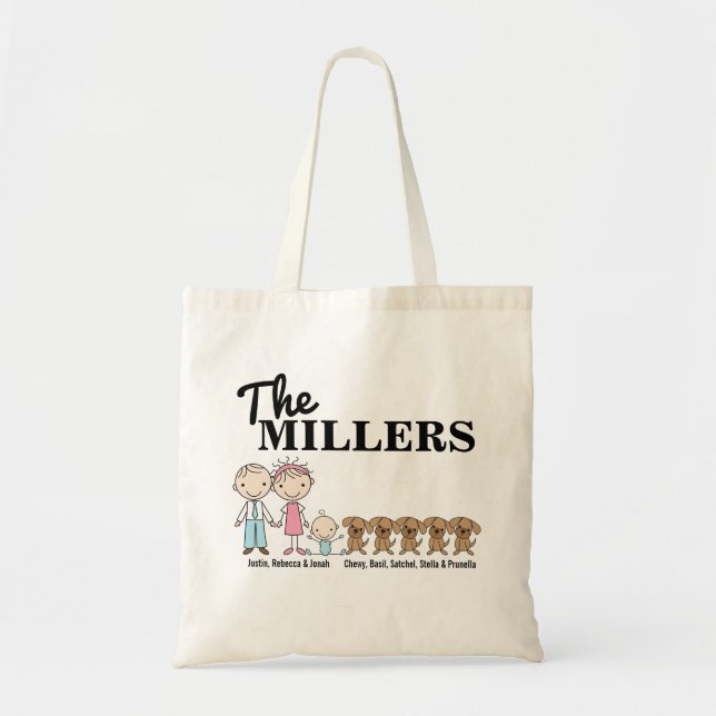 Personalised {Millers} Tote Bag (Front)