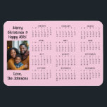 Personalised Mini Calendar | Family Photo Magnet<br><div class="desc">A cute little mini calendar to stick on your frig! Add your family photo and edit the text to put a holiday greeting in the personalise area.</div>