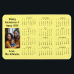 Personalised Mini Calendar | Family Photo Magnet<br><div class="desc">A cute little mini calendar to stick on your frig! Add your family photo and edit the text to put a holiday greeting in the personalise area.</div>