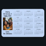 Personalised Mini Calendar | Family Photo Magnet<br><div class="desc">A cute little mini calendar to stick on your frig! Add your family photo and edit the text to put a holiday greeting in the personalise area.</div>