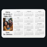 Personalised Mini Calendar | Family Photo Magnet<br><div class="desc">A cute little mini calendar to stick on your frig! Add your family photo and edit the text to put a holiday greeting in the personalise area.</div>