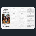 Personalised Mini Calendar | Family Photo Magnet<br><div class="desc">A cute little mini calendar to stick on your frig! Add your family photo and edit the text to put a holiday greeting in the personalise area.</div>