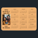 Personalised Mini Calendar | Family Photo Magnet<br><div class="desc">A cute little mini calendar to stick on your frig! Add your family photo and edit the text to put a holiday greeting in the personalise area.</div>
