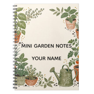 Personalised Mini Garden Notes Notebook