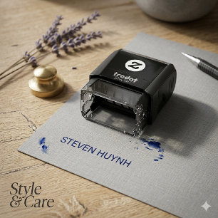 Personalised Mini Self-Inking Stamp with Name