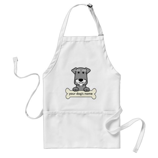 Personalised Miniature Schnauzer Standard Apron (Front)