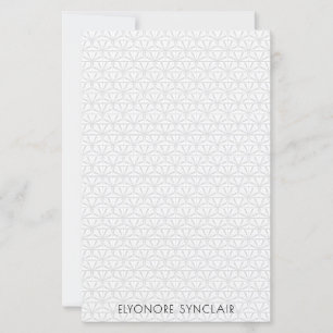 Personalised Minimal Elegant Geometric Art Deco