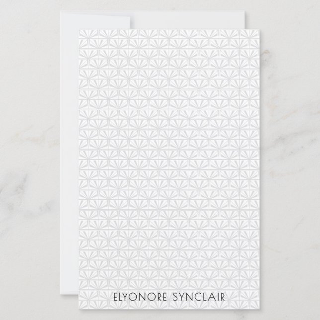 Personalised Minimal Elegant Geometric Art Deco (Front)