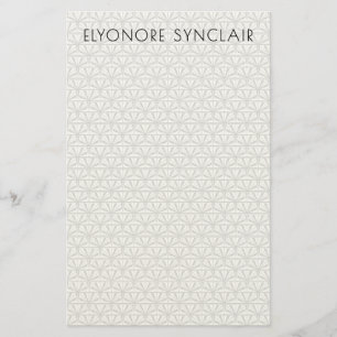Personalised Minimal Elegant Geometric Art Deco Stationery